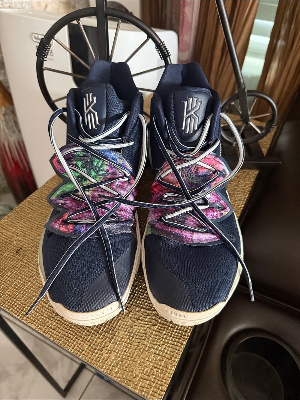 Nike Kyrie Men's Navy Multicolor Basketball Sneakers